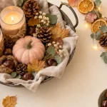 Décoration d'automne fait maison : centre de table DIY automnal