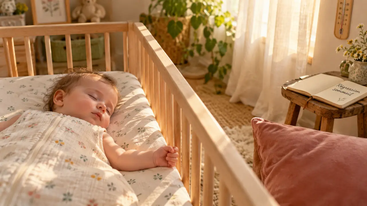 Regression sommeil bebe : bébé endormi, nuits hachées